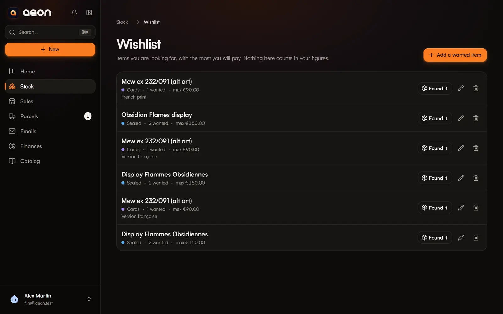 The wishlist